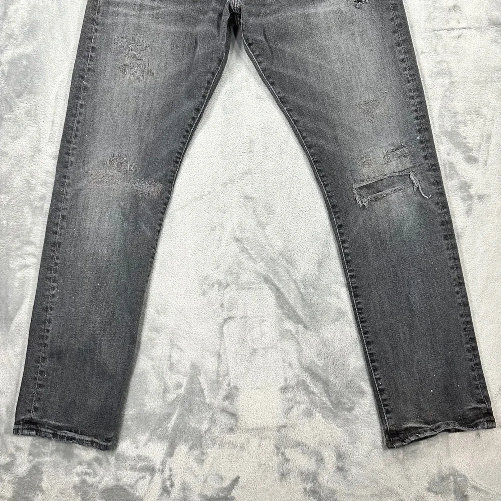 Polo Ralph Lauren Sullivan Slim Jeans 32x30 Faded Black Distressed Stretch Denim